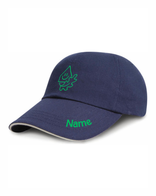 Cap "grün auf blau"