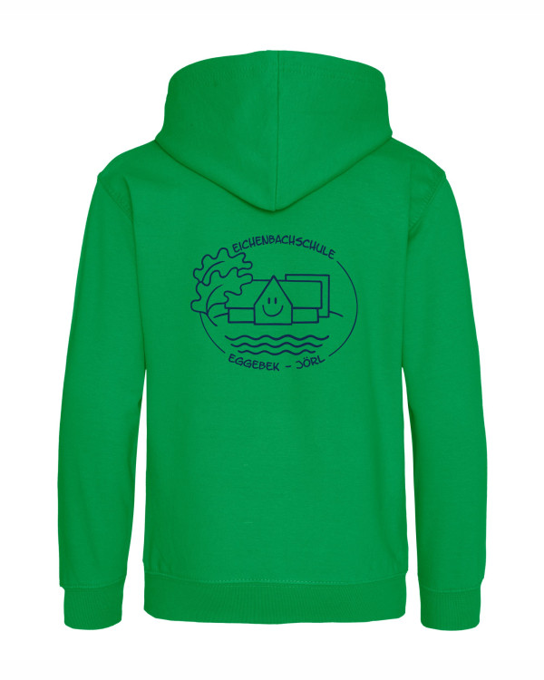 Sweatjacke "blau auf grün"