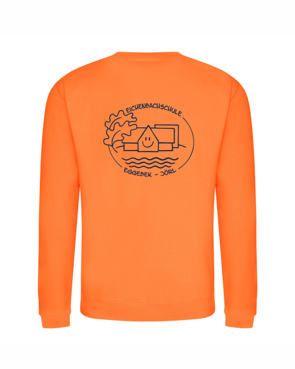 Sweatshirt "blau auf orange"