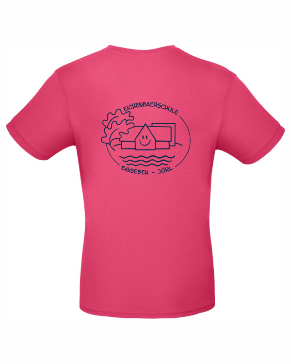 T-Shirt "blau auf pink"